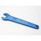 Flat wrench, 8mm (blue-anodized aluminum)