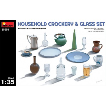 Household Crockery & Glass Set 1/35