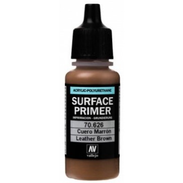 DISC.. Acrylic surface primer (17ml)  - Leather Brown