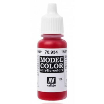 DISC.. Acrylic paint Model Color (17ml) - Transparent Transparent Red