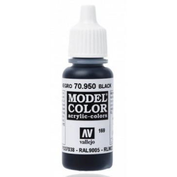 Acrylic paint Model Color (17ml) - Matt Black