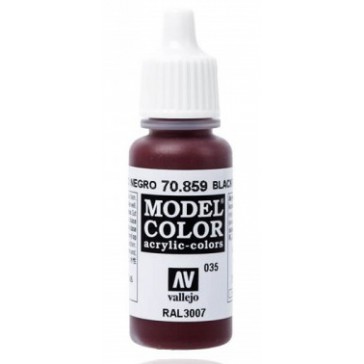 Peinture Acrylique Model Color (17ml) - Matt Black Red