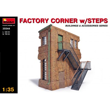 Factory Corner w/steps 1/35