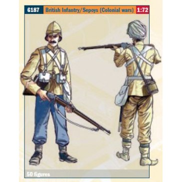 BRITISH INFANTRY / SEPOYS (COLON.WARS) 1/72 *