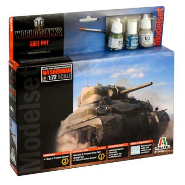 DISC..SHERMAN W.O.T. MODEL SET BOX 1:72