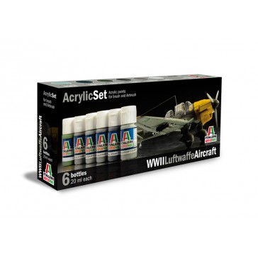 ACRYLSET 6 ST WWII LUFTWAFFE AIRCRAFT