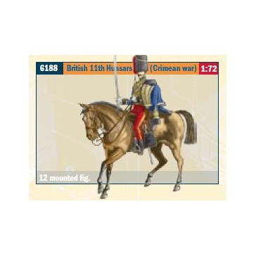 Guerre de Crimée Italeri 1/72 British 11th HUSSARS # 6188 # Guerre de Crimée Italeri 1/72 British 11th HUSSARS # 6188 #