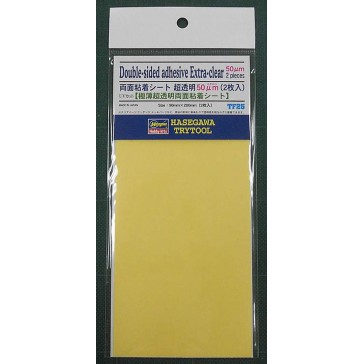 DOUBLE-SIDED ADHESIVE EXTRA-CLEAR 90 MM X 200 MM TF25