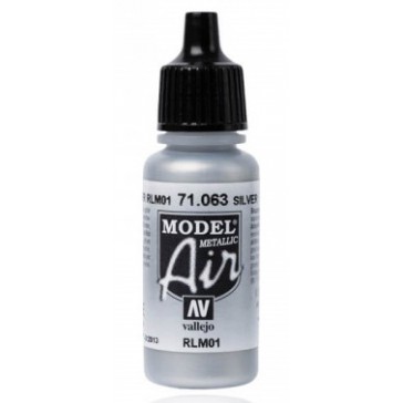 Acrylic paint Model Air (17ml)  - Silver RLM01