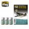 WWII SOVIET AIRPLANES GREEN en BLACK CAM. 3 JARS 35 ML