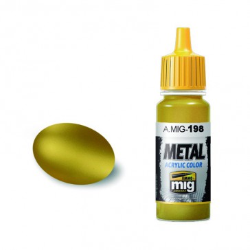 ACRYLIC COLOR GOLD JAR 17ML