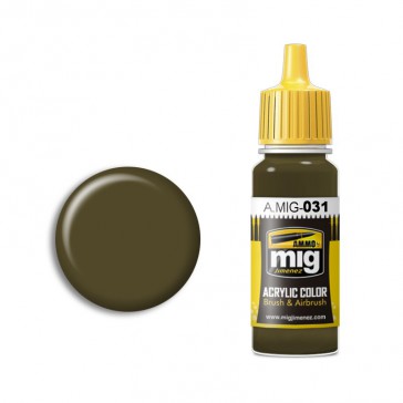 ACRYLIC COLOR SPANISH GREEN-KHAKI JAR 17ML