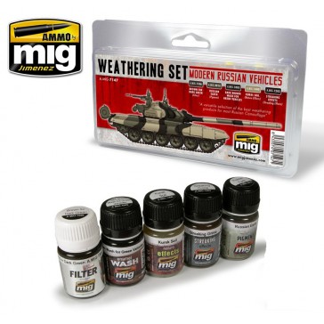 MODERN RUSSIAN VEHICLES WEATHERING SET 5 JARS 35 ML