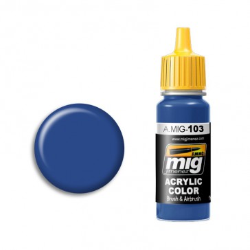 DISC.. ACRYLIC COLOR MEDIUM BLUE JAR 17ML