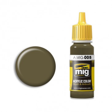 ACRYLIC COLOR RAL 7008 GREY-GREEN OPT. 1 JAR 17ML