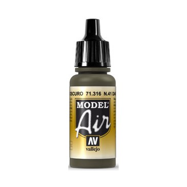 Acrylic paint Model Air (17ml)  - N41 Dark Olive Drab