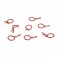 DISC.. Bent Body Clips Red (8)