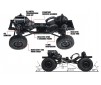 DISC.. CFX 1/10 4WD High Performance Crawler car kit