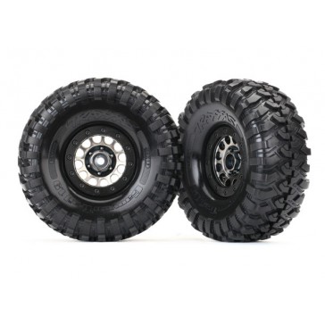 Tires and wheels, assembled (Method 105 black chrome beadlock wheels,