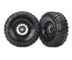 Tires and wheels, assembled (Method 105 black chrome beadlock wheels,