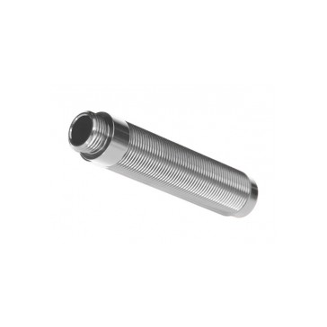 Body, GTS shock, long (silver aluminum) (1) (for use with 8140 TRX-4