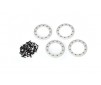 Beadlock rings, satin (1.9') (aluminum) (4)/ 2x10 CS (48)