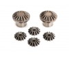 Gear set, rear differential (output gears (2)/ spider gears (4))