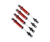 Shocks, GTS, aluminum (red-anodized) (assembled without springs) (4)