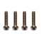 DISC.. TI SCREWS 3 X 14MM BHCS (4) TITANIUM