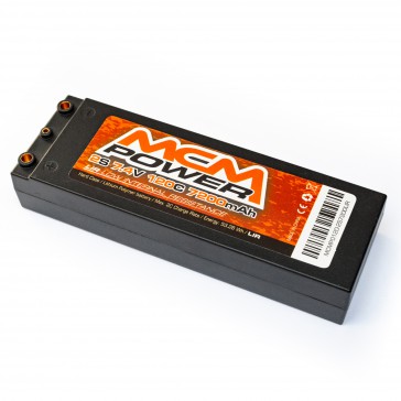 Hard case 120C 7200mAh 2S 7,4V LIR (Low Internal Resistance)  (4mm in