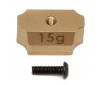 B5/B5M FACTORY TEAM FRONT BULKHEAD WEIGHT (15g)