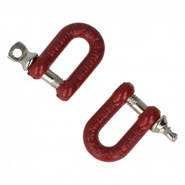 Straight shackles with collar bolts (2 pcs)