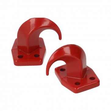 Big towing hooks with mounting plate (2 pcs)