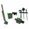 DISC.. Tool set with mount - Green