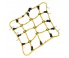 Luggage net with hooks (150 x 120 mm) - yellow