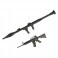 Machine gun and bazooka set