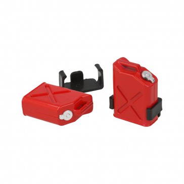 Fuel jerrycan with mount - red (2 pcs)