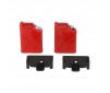 Fuel jerrycan with mount - red (2 pcs)