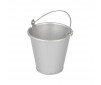 Silver metal bucket