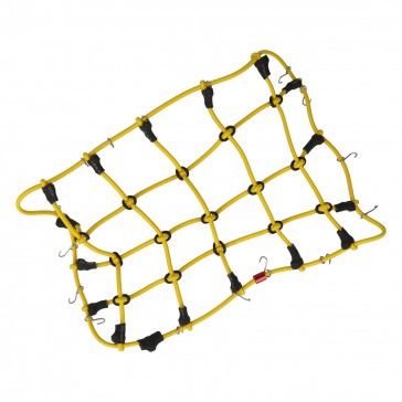 DISC.. Luggage net with hooks (190 x 120 mm) - yellow