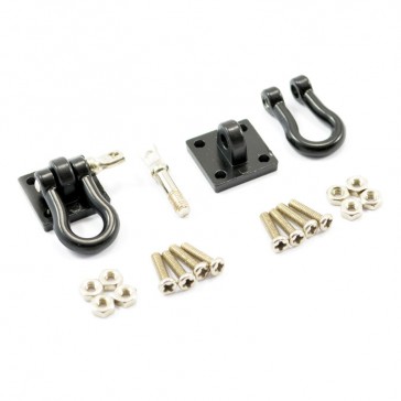 METAL BUMPER SHACKLES & MOUNTING BRACKET x2 (m2x6mm)