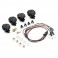 LIGHT SET w/LED,LENSES WIRE CONNECTOR 4PC - ROUND