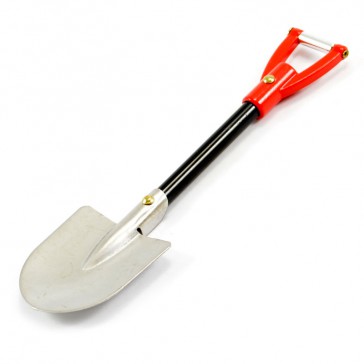 RED HANDLE METAL SPADE SHOVEL