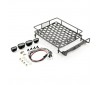 ALUMINIUM LUGGAGE RACK w/LED LAMPS L165MM X W112MM