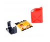 PAINTED FUEL JERRY CAN & MOUNT - RED