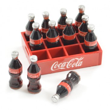 SCALE SOFT DRINK CRATE W/BOTTLES cola