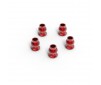 ALUMINUM SHOCK END BALL 5.8X7.3MM (RED) (5)