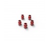 ALUMINUM ROD END BALL 5.8X7.3MM (RED) (5)