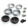 DISC.. 1.9 AR07 6 LUG ALUMINIUM BEADLOCK WHEELS (2)