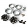 DISC.. 1.9 AR01 6 LUG ALUMINIUM BEADLOCK WHEELS (2)